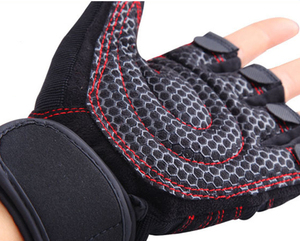 Gants de gymnastique en cuir Fitness haltérophilie musculation entraînement entraînement léger imperméable unisexe - Product Image 3