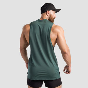 Nouveau débardeur de fitness pour hommes pour les entraînements de gym respirant tricoté Fitness Singlet sans manches musculation vêtements d'entraînement - Product Image 4