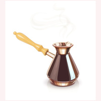 Cafetière turque en cuivre de qualité supérieure, édition limitée 2025, bec long, grande capacité, poignée élégante en laiton, café authentique