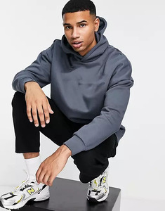 Sweat-shirts en molleton français 320 g/m², impression de logo personnalisée, sweat-shirt pour homme sans cordon - Product Image 4