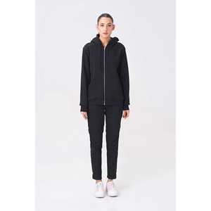 Sweat à capuche et sweat-shirt zippé noir classique pour femme - Product Image 3