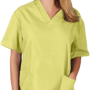 Uniformes médicaux à manches courtes vêtements uniformes infirmière femmes tissu gommages pantalons d'allaitement uniformes médicaux élastiques - Product Image 3