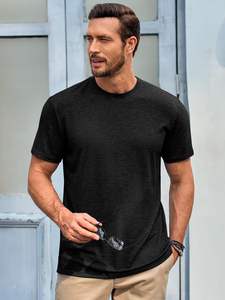 Lujo 320GSM Camiseta de algodón de gran tamaño Heavy Drop Shoulder Streetwear Camiseta en blanco Logotipo personalizado Unisex al por mayor - Product Image 4