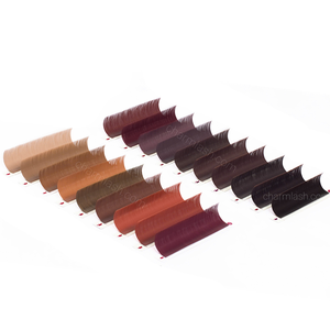 Extensiones de Pestañas Marrones CharmLash, Pestañas Marrones, Bandejas de Pestañas Personalizadas, PBT Coreano - Product Image 2