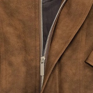 Veste à col rabattu personnalisée avec fermeture éclair pour hommes, tendance, vente en gros, vestes en peau de mouton, qualité supérieure, veste élégante et tendance - Product Image 6