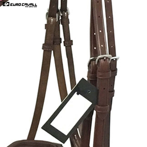 Brida de cuero de caballo acolchada con cuero de vaca suave para montar a caballo Brida de caballo de PVC colorida con logotipo personalizado 2025 - Product Image 3