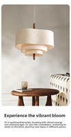 Nouveau lustre de style mi-siècle en fer, d'inspiration française, à hauteur réglable, avec abat-jour en tissu, design minimaliste, luminaire suspendu haut de gamme