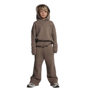 <b>Children</b> Stacking Sweat suits High Quality 2 Piece Kids Flared Tracksuits Set Thick Warm <b>Hoodie</b> Sweatpants Set - Product Image 6