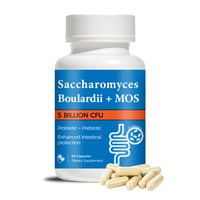 Capsules de Saccharomyces Boulardii MOS à Marque Blanche, 5 Milliards d'UFC, Probiotique Prébiotique pour la Santé Intestinale, Complément Alimentaire Digestif OEM
