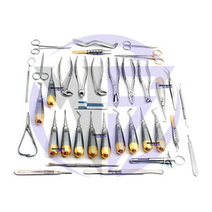 Kit d'extraction dentaire de qualité supérieure, 34 pièces, éleveurs buccaux, pinces et porte-aiguilles, acier inoxydable de qualité supérieure, prix compétitif - Product Image 2