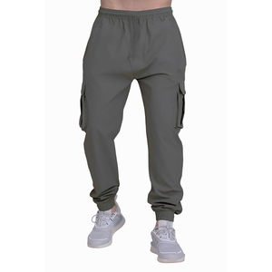 Pantalon Cargo pour Hommes Slim Fit Design Personnalisé avec Taille Élastique, Poches Latérales à Rabat, et Appel Streetwear Urbain-Vente de Gros - Product Image 1