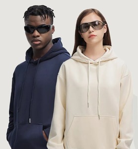 Sudadera con capucha de gran tamaño unisex Sudadera de algodón 100% con capucha con cordón y bolsillo de canguro Color sólido - Product Image 6