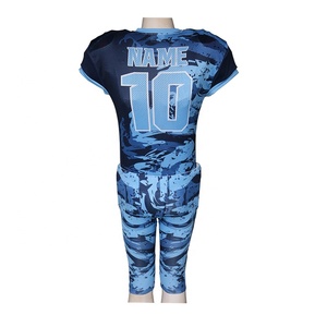 Uniforme de Fútbol Americano Transpirable y Fácil de Usar, Ropa de Equipo, Sublimación, Talla Grande, Servicio OEM, Manga Corta, Estampado - Product Image 5