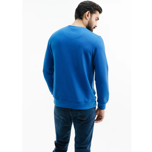 Unisex Customizable Design <b>Light</b> Knitted Winter Crew Neck Sweatshirt OEM Sky Logo Printed Front for Men Women Sport Streetwear - Product Image 2