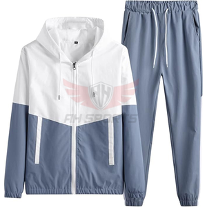 Chándal informal con capucha de invierno de 2 piezas para hombre y mujer, pantalones de chándal Retro cortavientos, conjuntos de Jogger, pantalones Cargo, chaqueta atlética 100% - Product Image 2