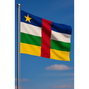 Custom Republic Central African Republic Outdoor <b>Flag</b> Digital Printing Aluminum <b>Pole</b> Cotton Plastic Silk Automotive Insurance - Product Image 3