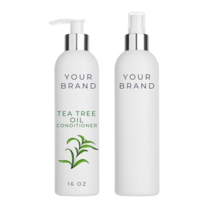 Marque privée 500ml Shampooing à l'huile d'arbre à thé Produit de soin des cheveux hydratant et lissant Vegan biologique de haute qualité fabriqué aux États-Unis - Product Image 1
