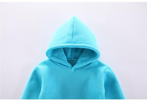 Sudadera con capucha de algodón de alta calidad, chándal para correr con logotipo personalizado, conjunto de deportes de invierno al por mayor para niños - Product Image 4