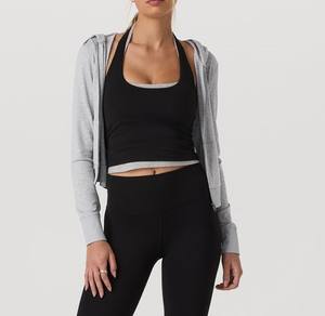 Sweat à capuche oversize tendance pour femme, style streetwear, chic décontracté, sweat à capuche zippé pour femme, superposition élégante - Product Image 5