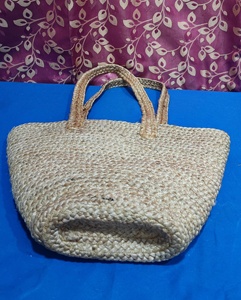 กระเป๋าปอกระเจาทำด้วยมือ16 "x 11" พร้อมซิปปิดกระเป๋าถือที่ยั่งยืนและเป็นมิตรกับสิ่งแวดล้อม - Product Image 5