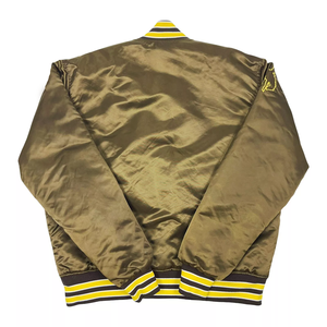 Haute qualité hommes Satin Varsity veste hommes Bomber hommes col Satin Bomber Baseball hiver Senior blanc Satin Baseball veste - Product Image 3