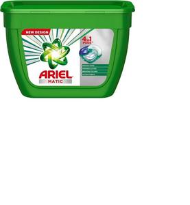 Ariel Matic 4 en 1 PODS 18 CT Solución de lavandería ecológica para lavadoras de carga frontal con potente eliminación de manchas y frescura - Product Image 1