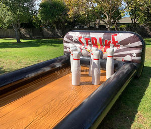 Jeu de bowling gonflable en PVC, taille personnalisable, installation facile pour les parcs d'attractions commerciaux en plein air/intérieur, les fêtes d'anniversaire, la location - Product Image 6