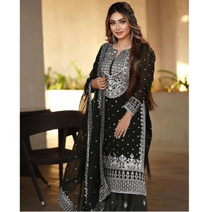 Nuevo diseñador Salwar Kameez Designs / Ladies Casual Party Wear Trajes de corte recto semicosidos por Maruti Fashion From Export - Product Image 1
