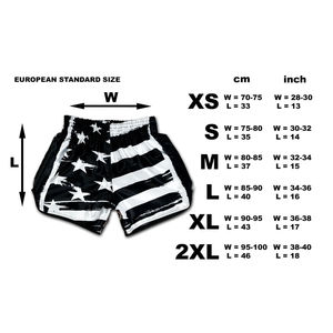 Nuevos 2025 pantalones cortos de Muay Thai con estampado de sublimación de alta calidad para hombre, pantalones cortos de Kick Boxing de Color sólido - Product Image 6