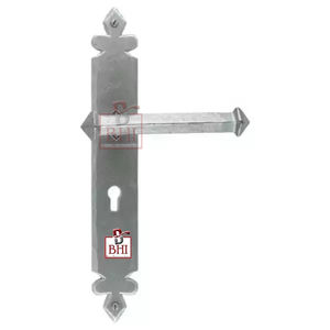 POIGNÉE DE LEVIER EN FONTE SUR PLAQUE bonne qualité noir mat moderne poignée de porte en fonte poignée de porte intérieure levier poignées de porte - Product Image 1