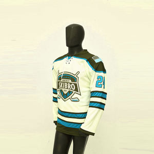 Jersey de hockey sobre hielo de malla de poliéster OEM 2025 para hombres Jersey de Hokey de hielo hecho a medida Fabricante de calidad superior en Pakistán - Product Image 1