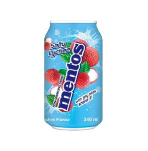 Boissons non gazeuses Mentoss Salty Lychee en gros, 24x340ml, canettes avec vrai jus de litchi, sucrées à la sucralose - Product Image 2