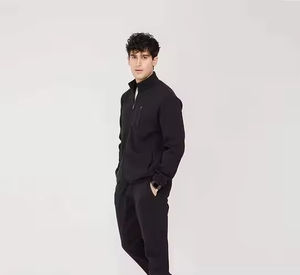 Pull en coton personnalisé de grande taille pour hommes Survêtement vierge de haute qualité avec poche Ensemble de survêtements décontractés de style Streetwear - Product Image 2