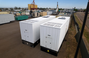 2500kW Enclosed Industrial Diesel Generator Set 277/480V <b>Three</b> Phase 4000A Circuit Breaker - Product Image 2