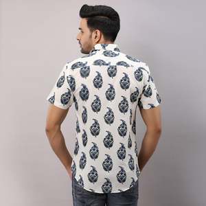 100% Cotton Woven Plaid <b>Shirt</b> for Men's Casual Wear-Breathable & Short Sleeve-Size XL - Product Image 5