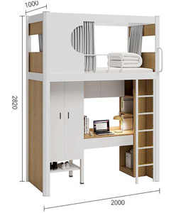 Современная металлическая кровать для хранения в стиле лофт для спальни, гостиницы, школы, больницы или общежития, квартиры для студентов колледжа - Product Image 6