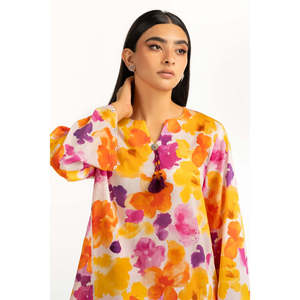 Ensemble décontracté pour femme IUSTTS-780 en tissu crêpe imprimé, 100 % coton respirant pour le printemps/été - Product Image 4