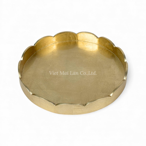 Plateau en laque moderne fait à la main avec feuille d'or, design flexible pour servir de la nourriture, décoration de table et d'intérieur, utilisation domestique en provenance du Vietnam - Product Image 1