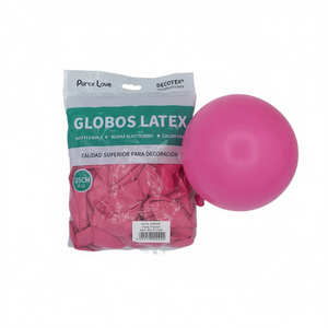 Palloncini in lattice Party Love da 25 cm rosa pastello, 50 pezzi per decorazione - Product Image 2