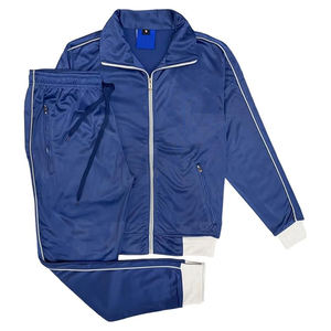 Nouveau sweat-shirt en nylon réfléchissant avec logo de broderie personnalisé pour hommes vente en gros de vêtements veste jogging coupe-vent survêtement à fermeture éclair pour hommes - Product Image 1