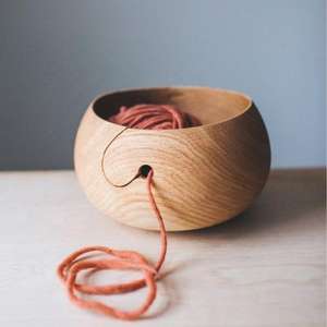 Cuencos de hilo de tejer de Acacia Real, accesorios, Decoración de mesa, cuencos de hilo de ganchillo de madera personalizables hechos a mano para almacenamiento, India - Product Image 5