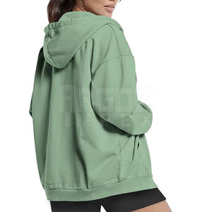 Service OEM en gros – Nouveaux sweats à capuche zippés pour femmes, design optimal, 100 % coton respirant, couleur unie, style décontracté pour l'hiver - Product Image 5