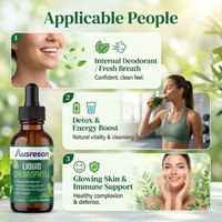 Ausreson OEM Gouttes de Chlorophylle à Boire Brûleur de Graisse Compléments Alimentaires pour la Gestion du Poids Minceur à Base de Plantes Vente en Gros Gouttes Liquides de Chlorophylle