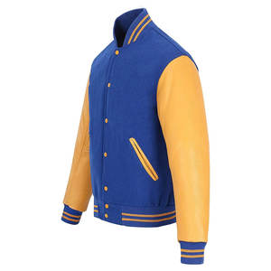 Chaquetas de Béisbol de Talla Grande para Hombre, Chaqueta Varsity Personalizada con Letras, Cortavientos de Algodón Liso, Ropa de Calle Informal Larga - Product Image 6