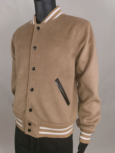Patchs en broderie chenille, veste d'hiver en laine, veste de baseball personnalisée, veste universitaire à boutons pression, vestes universitaires tendance pour hommes - Product Image 4