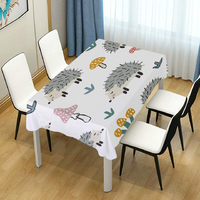 Nappe Moderne de Luxe Imprimée Double Face en Coton Biologique 100% Certifié GOTS, Imperméable et Anti-Huile, Personnalisable, Ensemble de Nappes pour