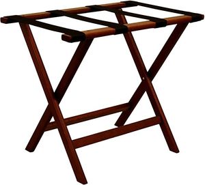 Portaequipajes de madera duradero para dormitorios que ofrece estabilidad y resistencia para bolsas de viaje y equipaje pesados - Product Image 1
