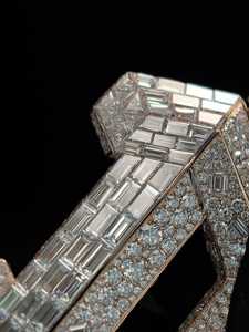 Luxury Unisex Moissanite Diamond D <b>Letter</b> Pendant 925 Sterling Silver 10k Solid Yellow <b>Gold</b> Fully Iced Customizable Hip Hop - Product Image 3