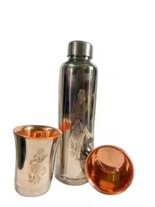 Botella Deportiva de Cobre Puro, Ecológica, Apta para Agua Hirviendo, Apta para Lavavajillas, Estilo Clásico, Crescent Crafts Drinkware - Product Image 4