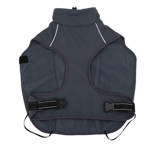 Chaleco de nailon de alta visibilidad para perros, ropa de invierno de poliéster impermeable con relleno para paseos nocturnos, traje reflectante para perros - Product Image 2